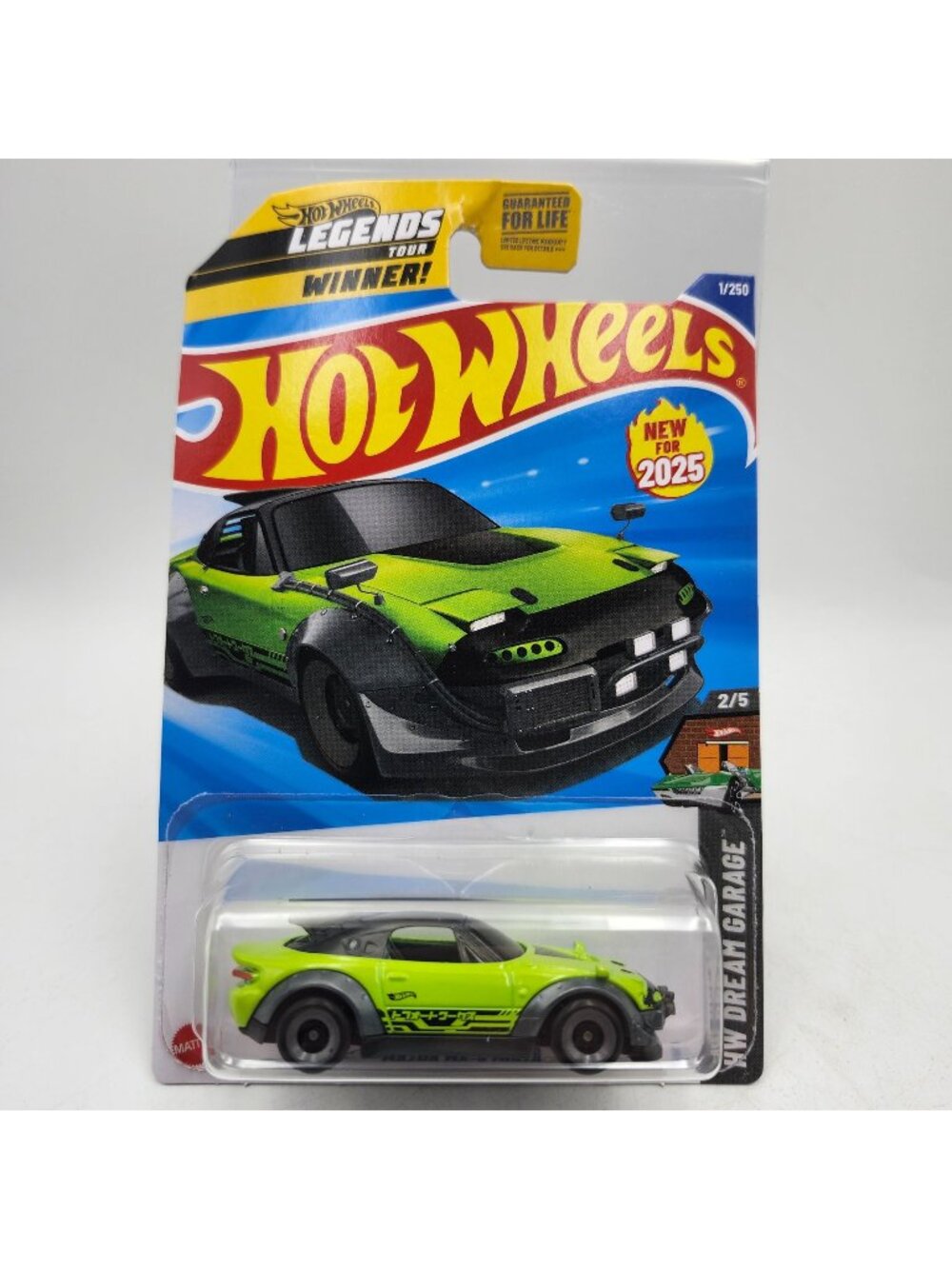 Hot Wheels New For 2025 Mazda MX5 Miata Lime Green HW Dream Garage 2/5 1/250